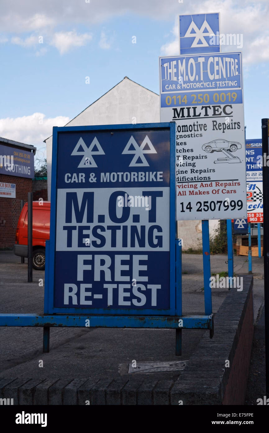 What are the different types of Mot signs?
