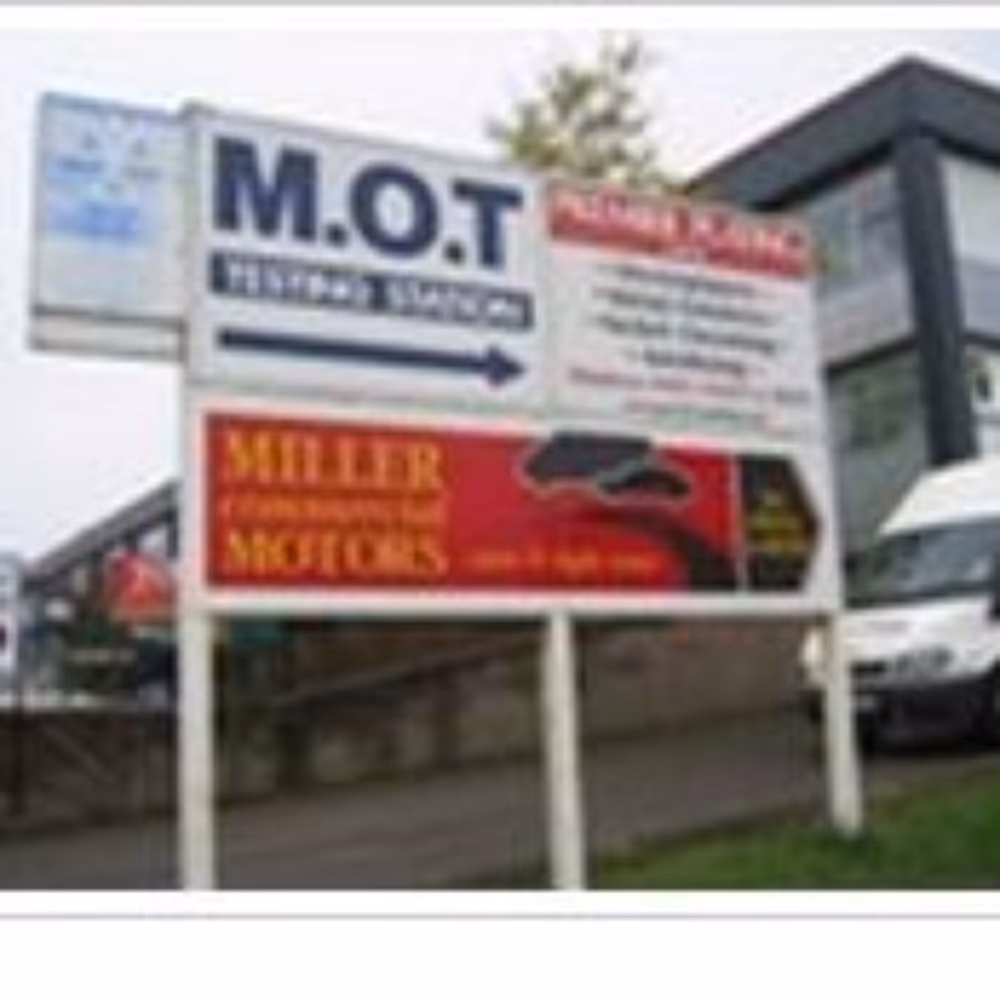 Where is Miller Commercial Motors MOT test centre?