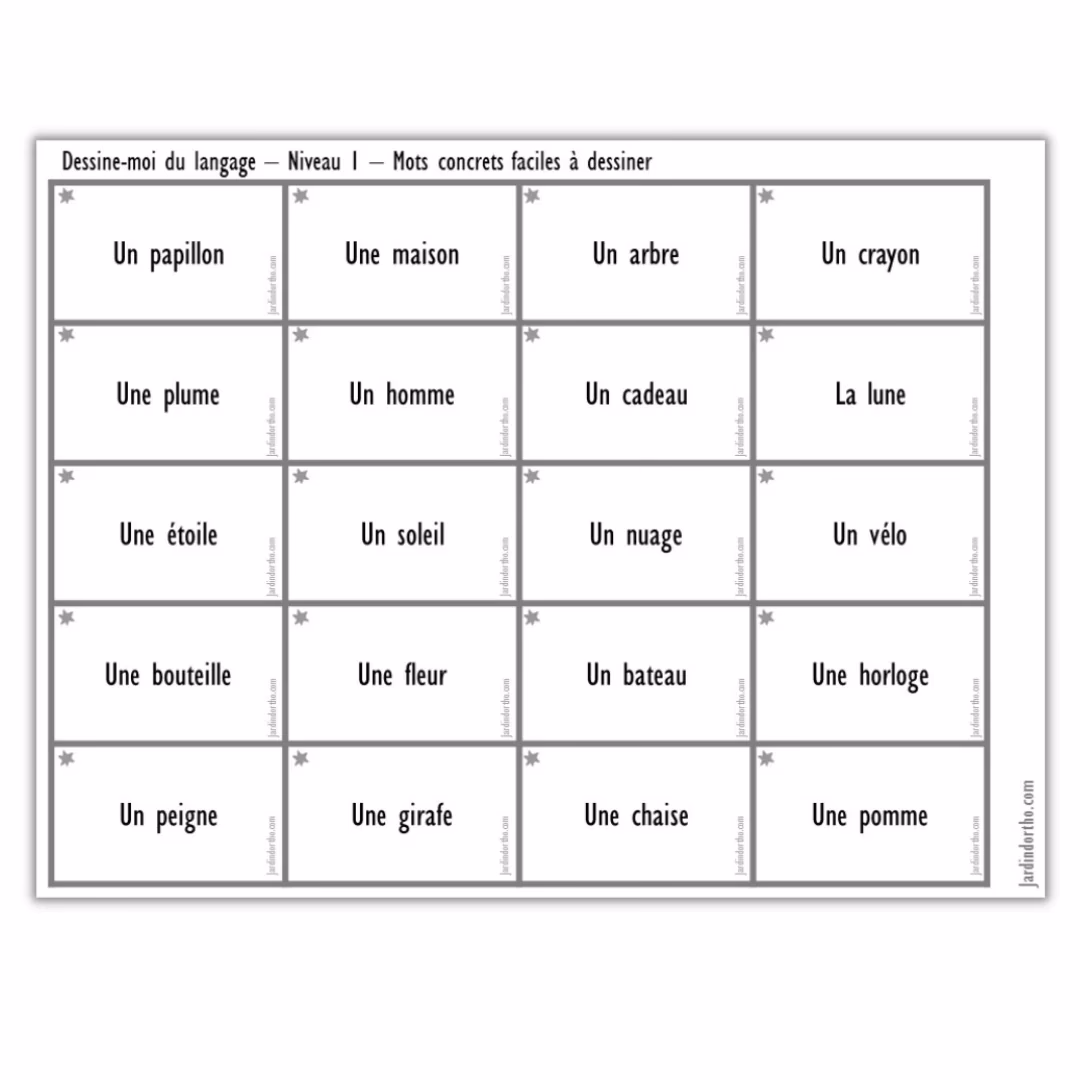 Where can I find random Pictionary words?