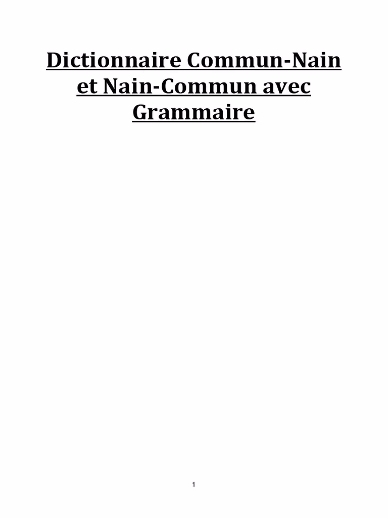 Quels sont les synonymes de nain?