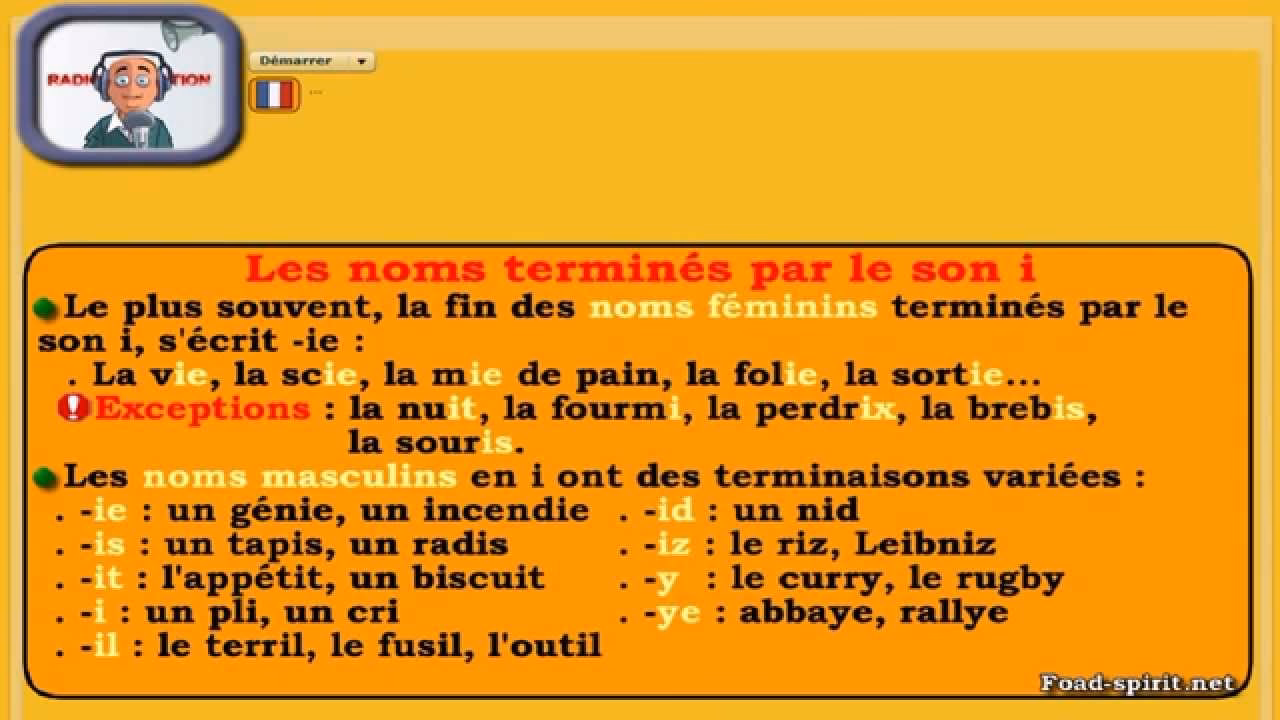 Quels sont les mots français finissant par Ide ?