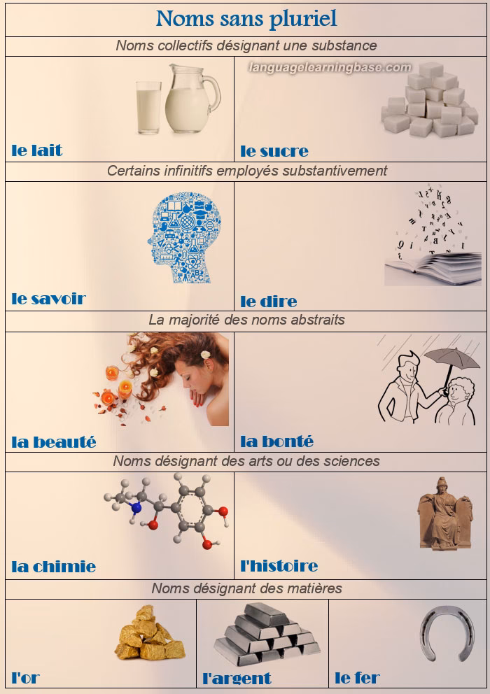 Quels mots finissent par -S, -z ou -X au singulier ne changent pas de forme au pluriel ?