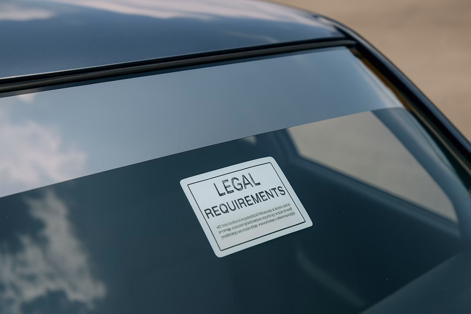 Can a Sunstrip be outside the driver's field of view?