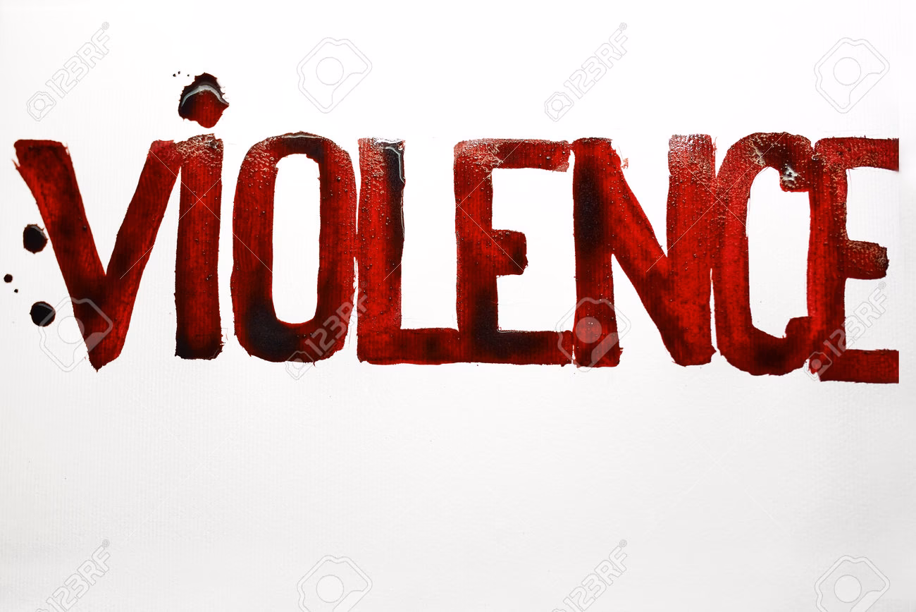 How do you describe a violent change?