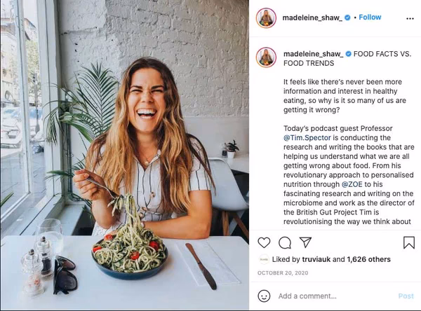 Who are the top food influencers on Instagram?