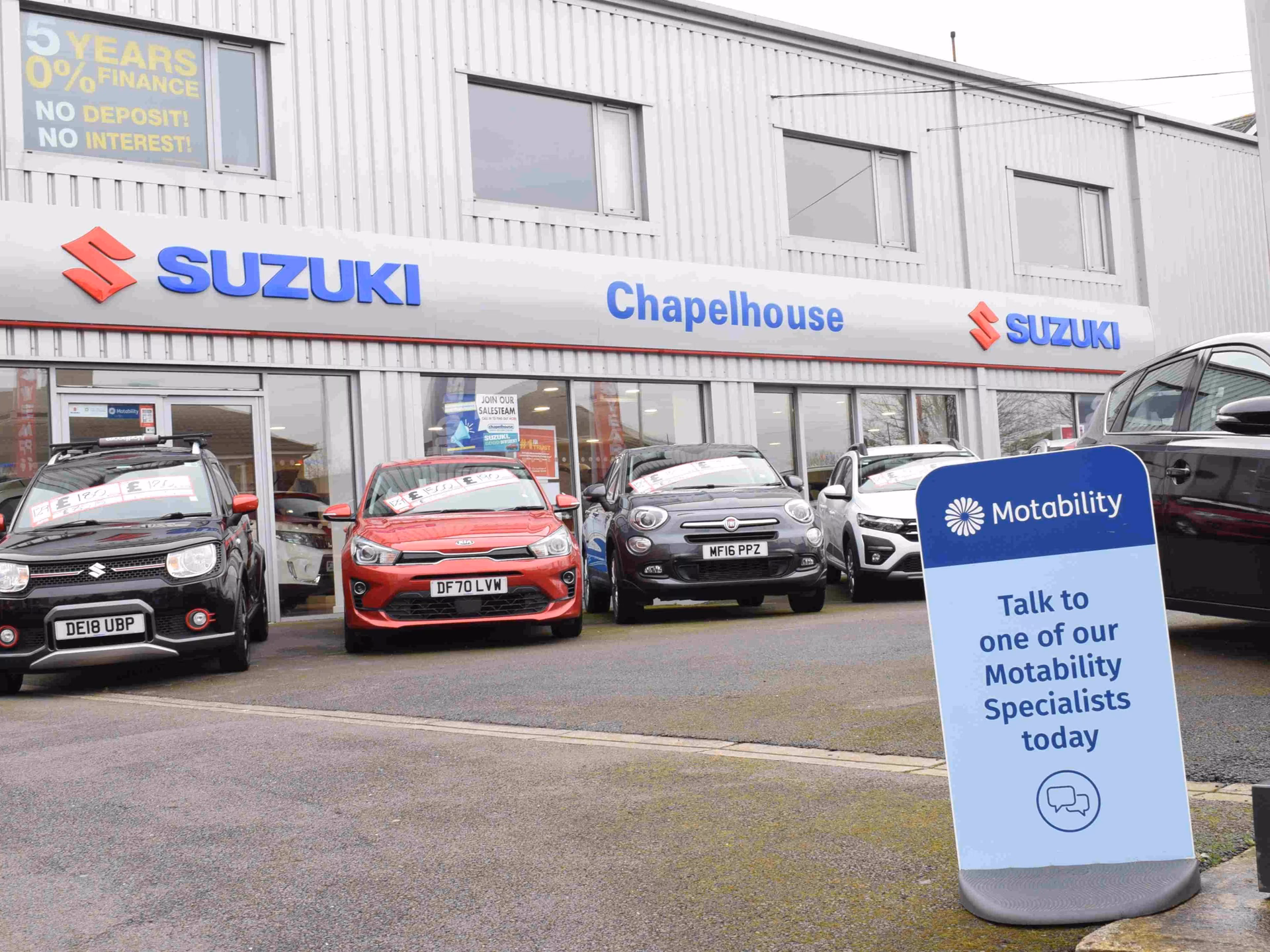 How many Motability scheme dealers are there in the UK?