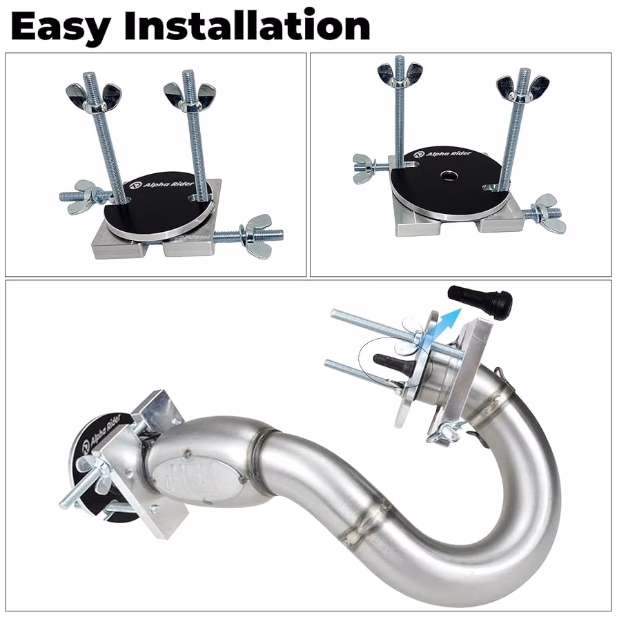 How do you fix a dent on a 4 stroke header?