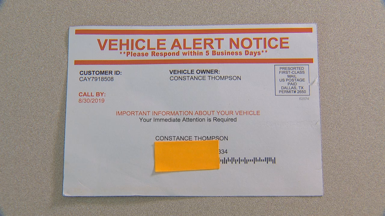 What is a motor vehicle service notification?