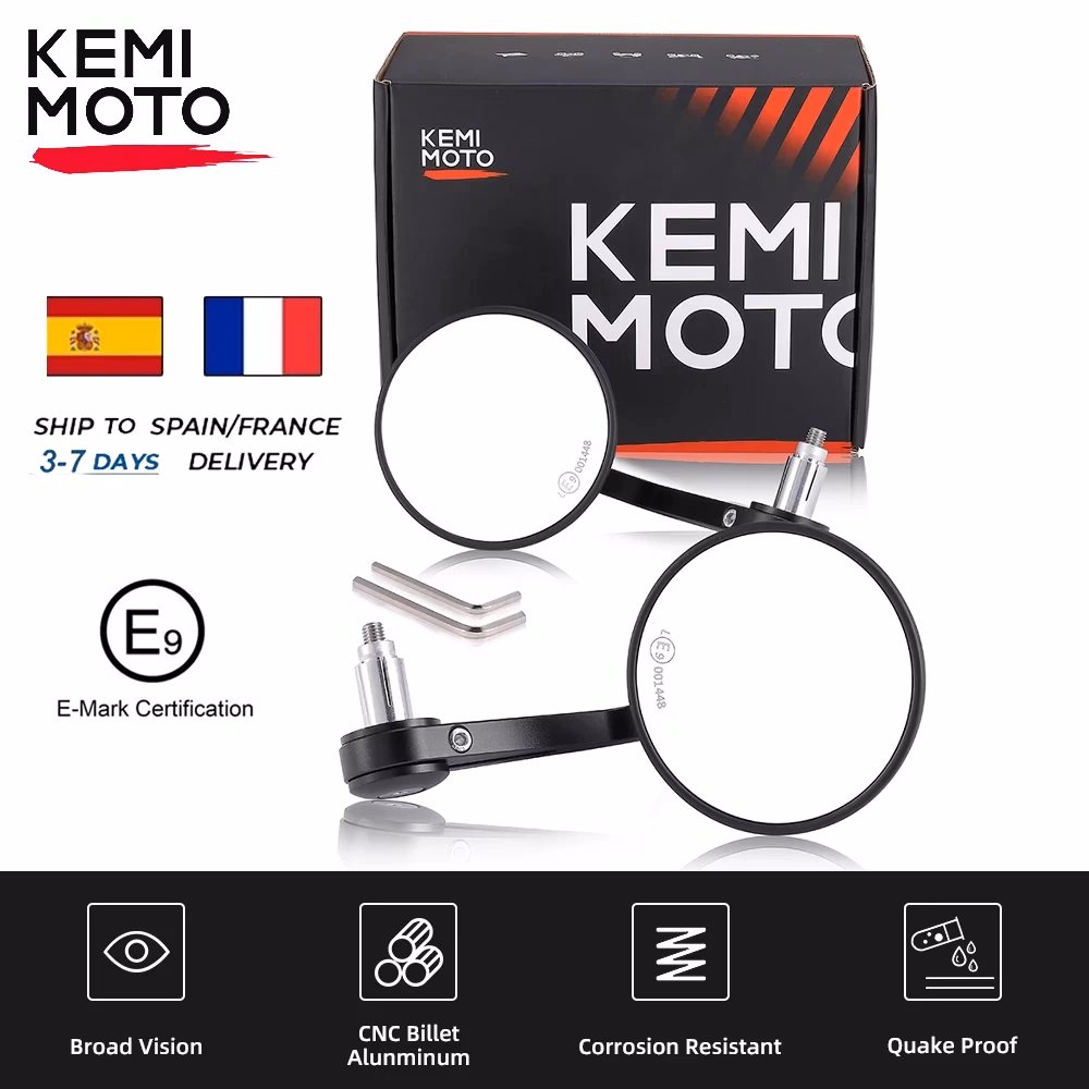 What threads do motorcycling mirrors use?