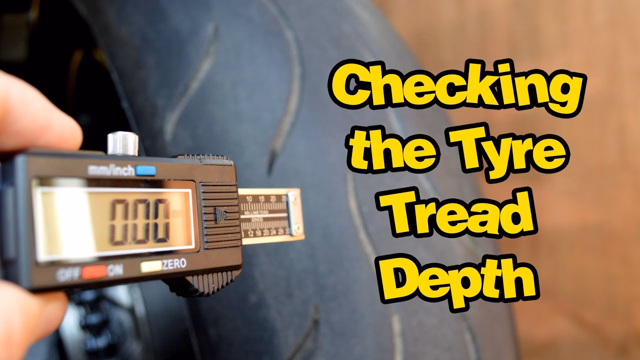 How deep should tyres be on a 50cc bike?