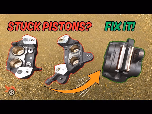 What causes a motorcycle brake caliper to seize up?