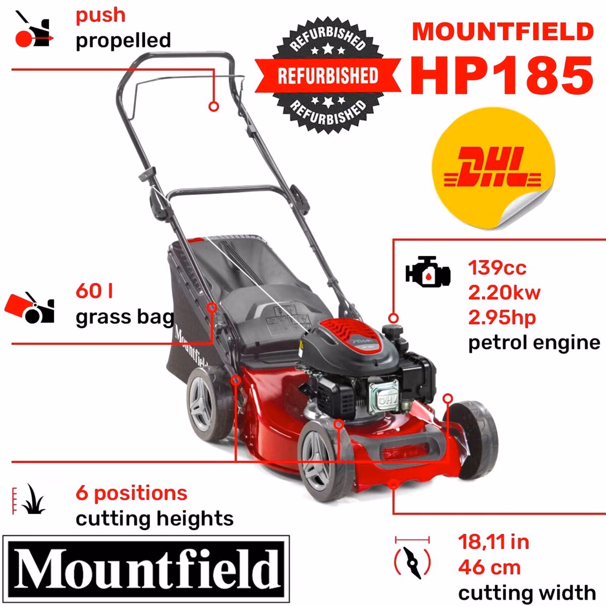 Does a Mountfield lawn mower have oil?