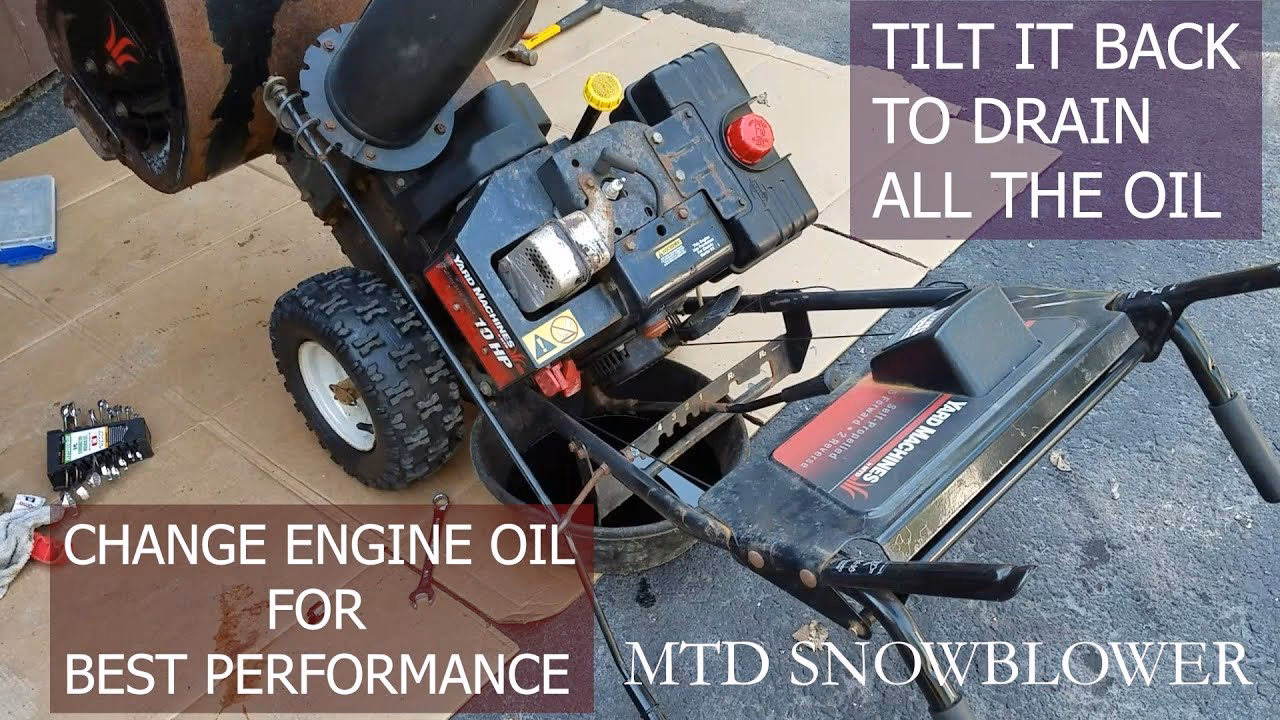 How do you maintain a snow blower?