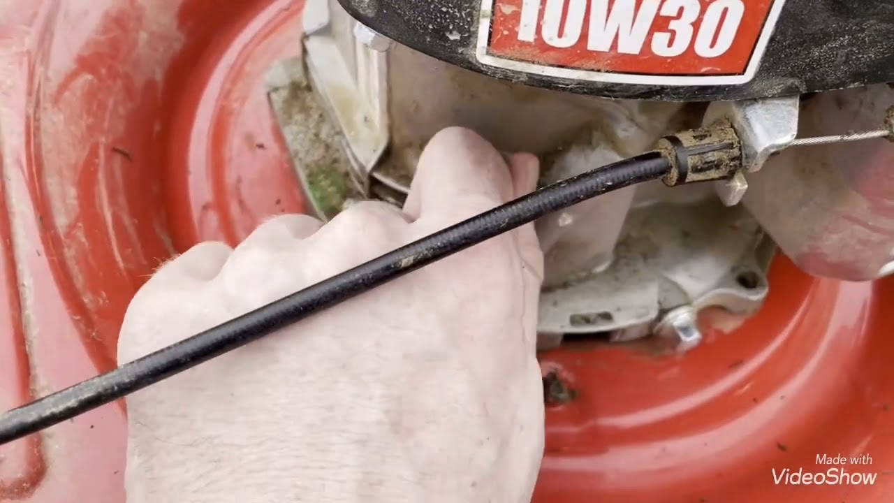 Where is the oil drain plug on a MTD riding mower?