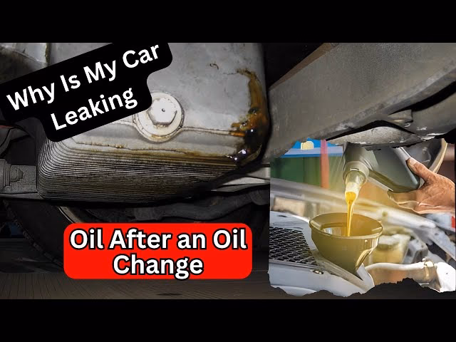 Is it safe to drive with oil leaks after oil change?