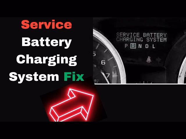 What does a Service Battery Charging System message mean?