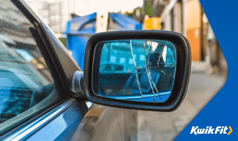 Can a broken mirror fail a MOT?