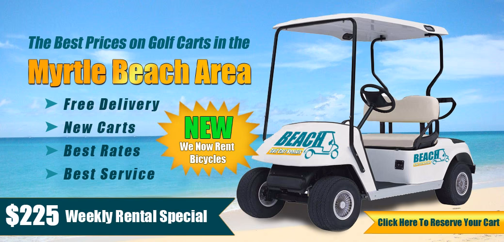 Are golf carts allowed on the beach in Myrtle Beach?