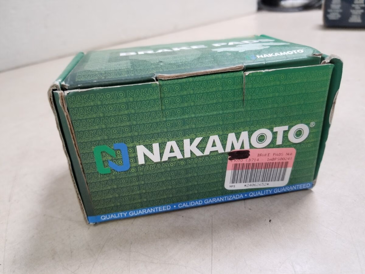 Are Nakamoto rear brake pads zinc plated?
