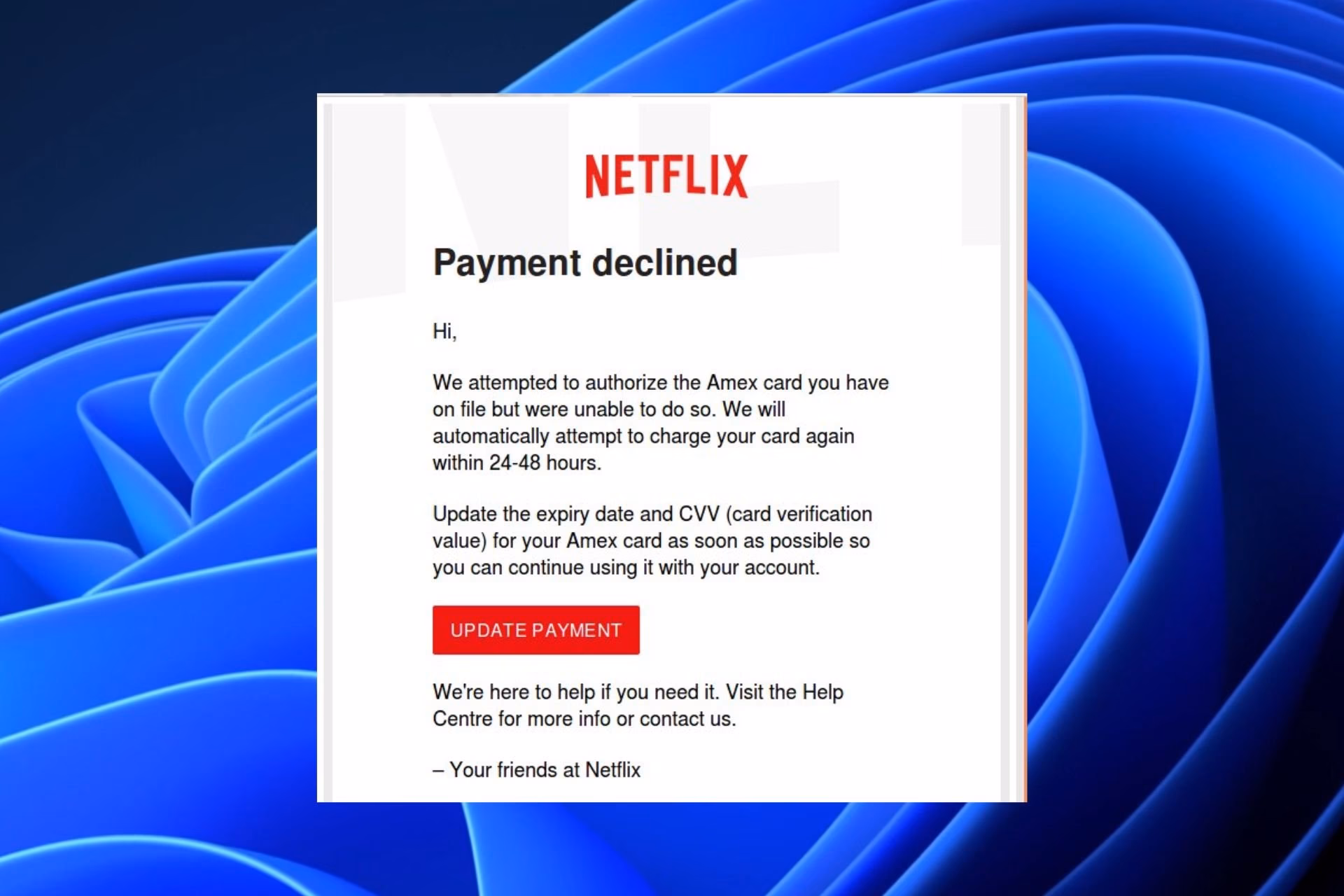 Can I use my credit or debit card with Netflix?