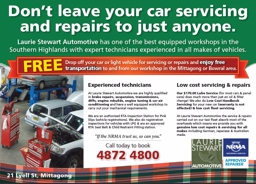 Why do you need a car service in Mittagong?
