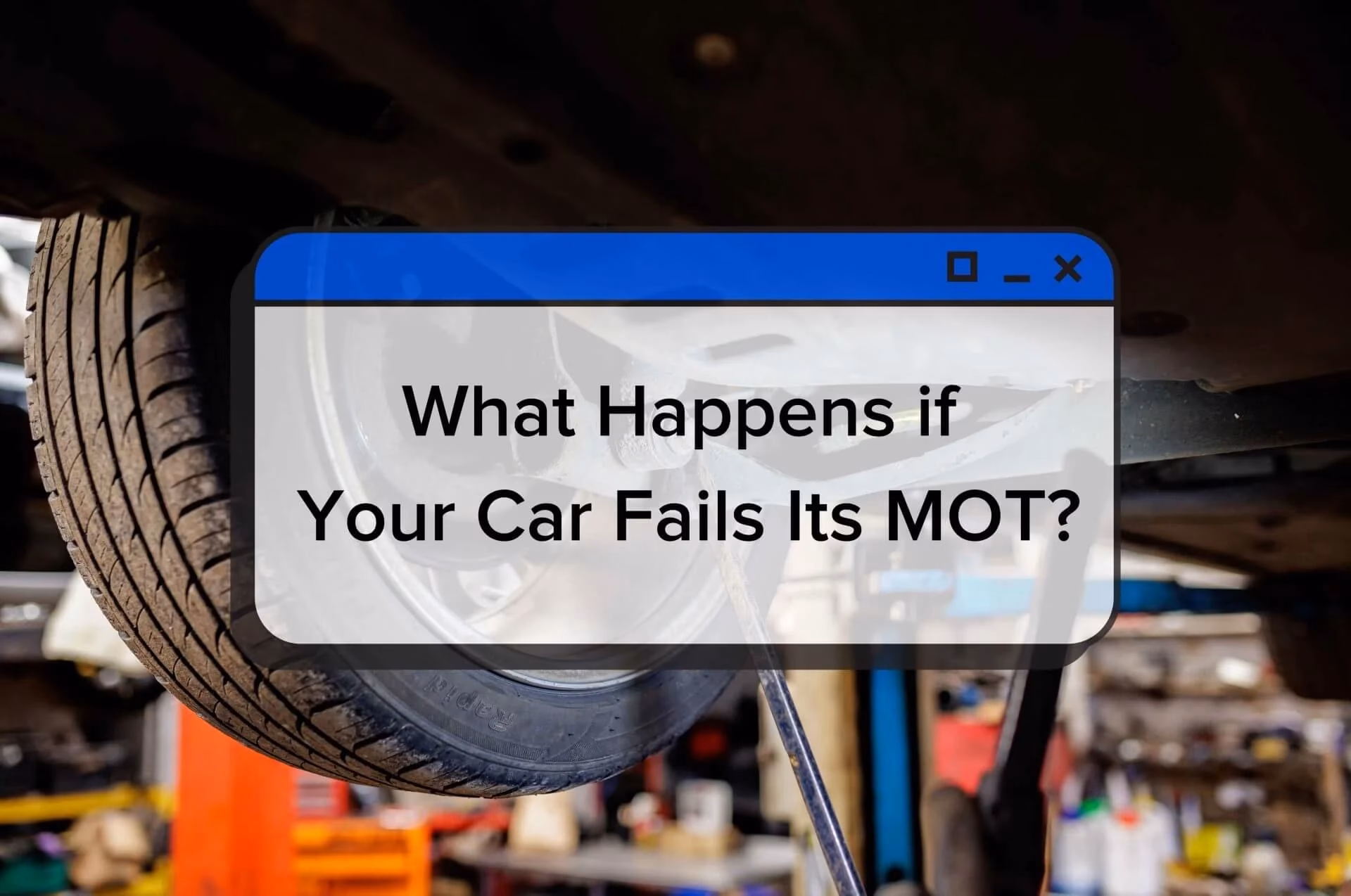 Can you drive a car if it fails a MOT?
