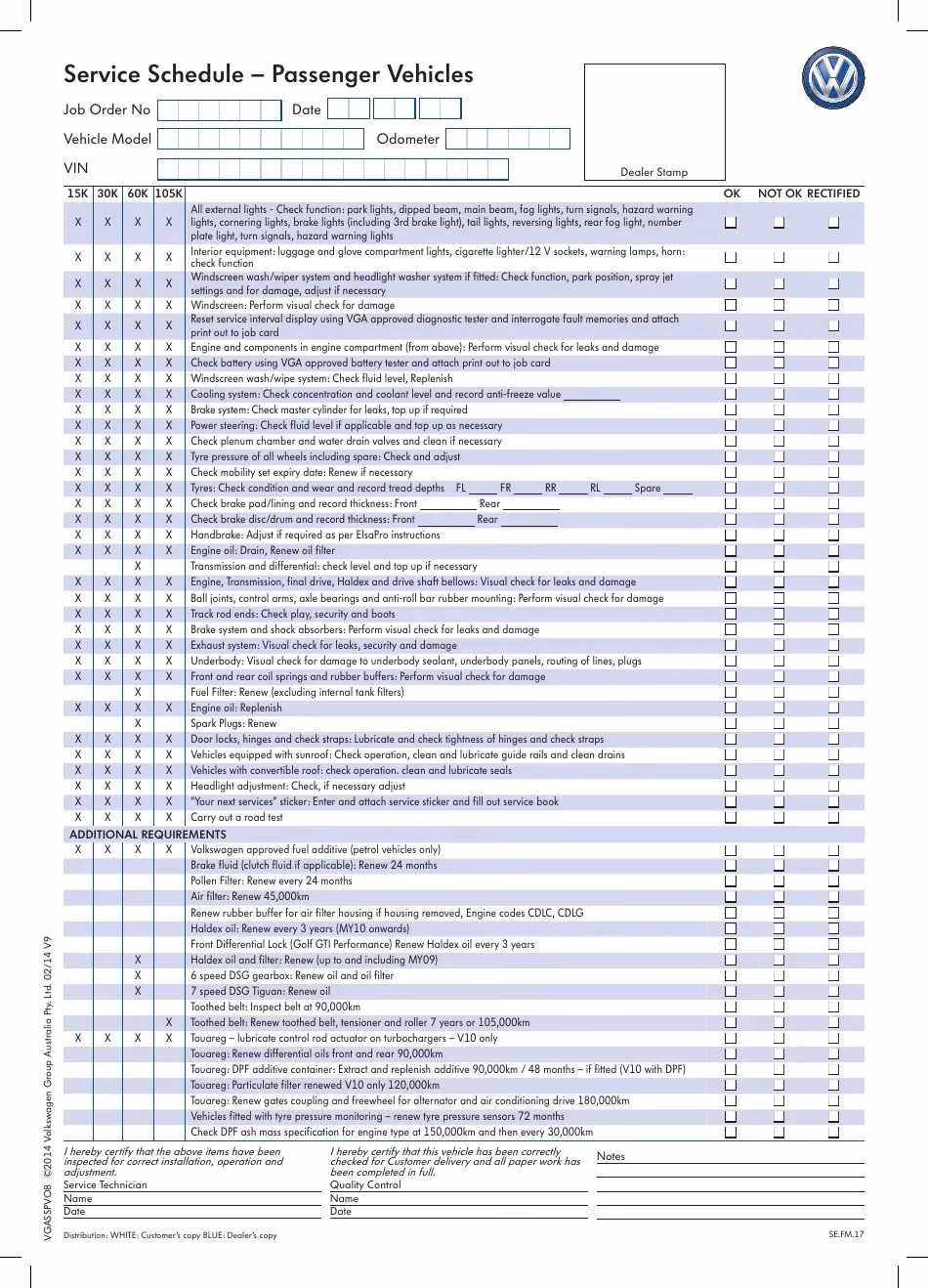 Does Volks autos have a digital service record?