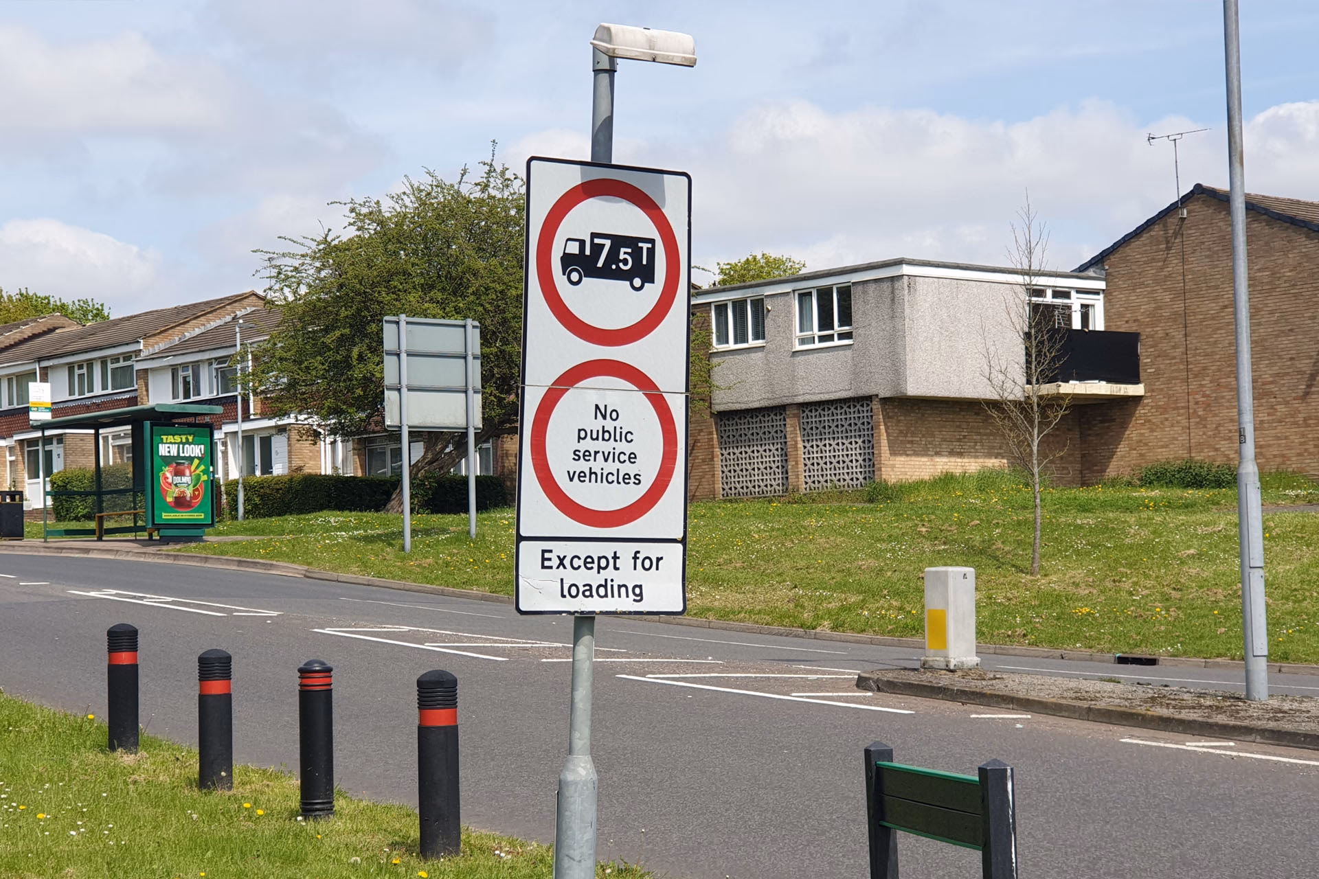 What is a motorway service area sign?