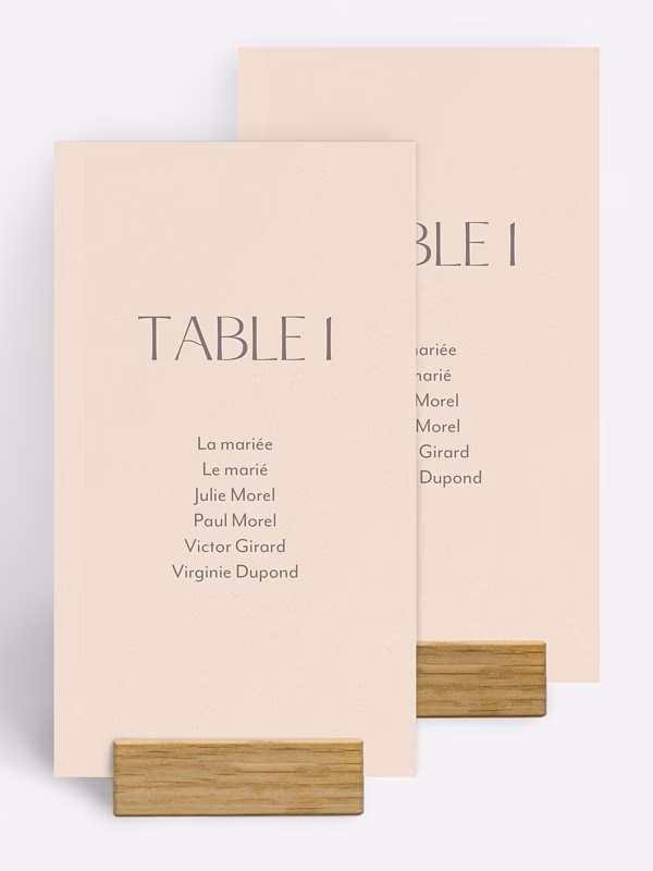 Comment annoncer le nom d'une table de mariage ?