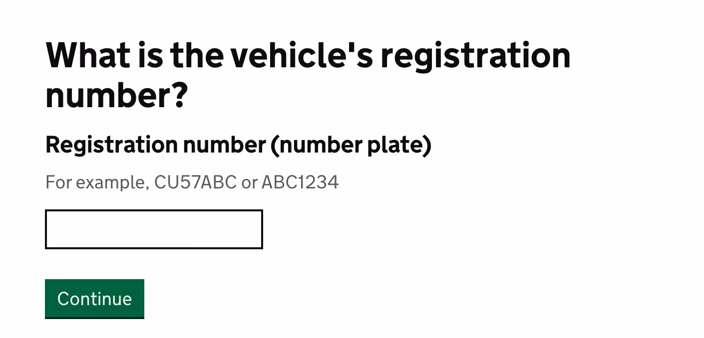 What is a UK number plate check?