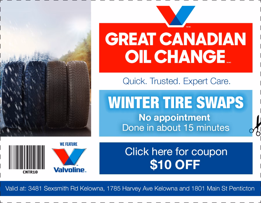 Does great Canadian oil change-Kelowna have free printable coupons?
