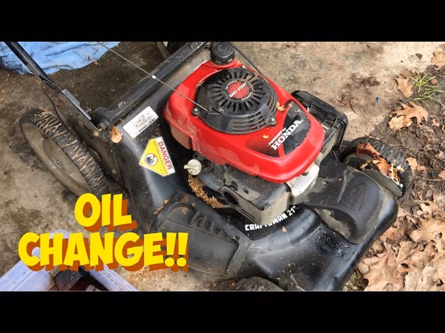 How to change the oil in your lawn mower?