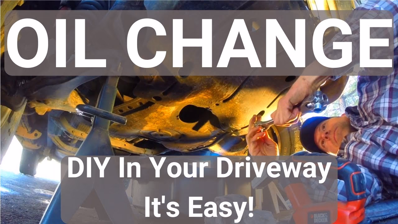 How do you remove stains from a driveway?