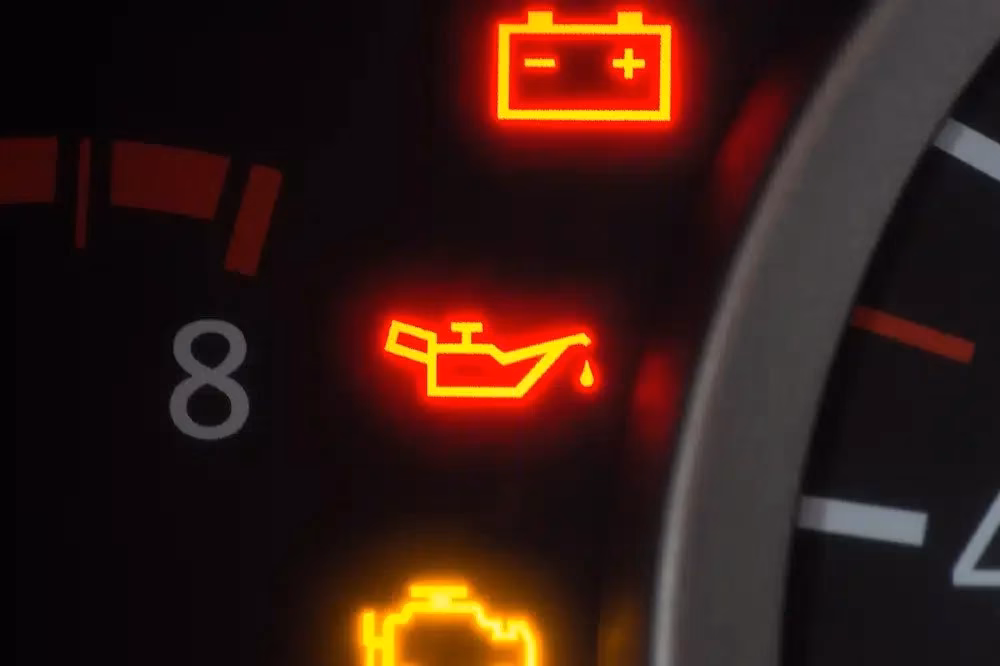 How to reset the oil change light using the first method?