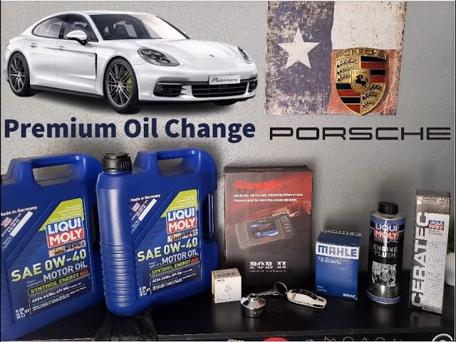 What does the Porsche Panamera oil change cover?