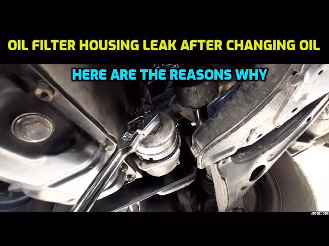 Can a faulty oil filter gasket cause an oil leak?