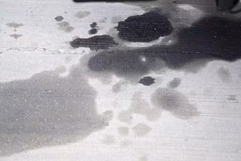 Is oil a problem in a garage floor?