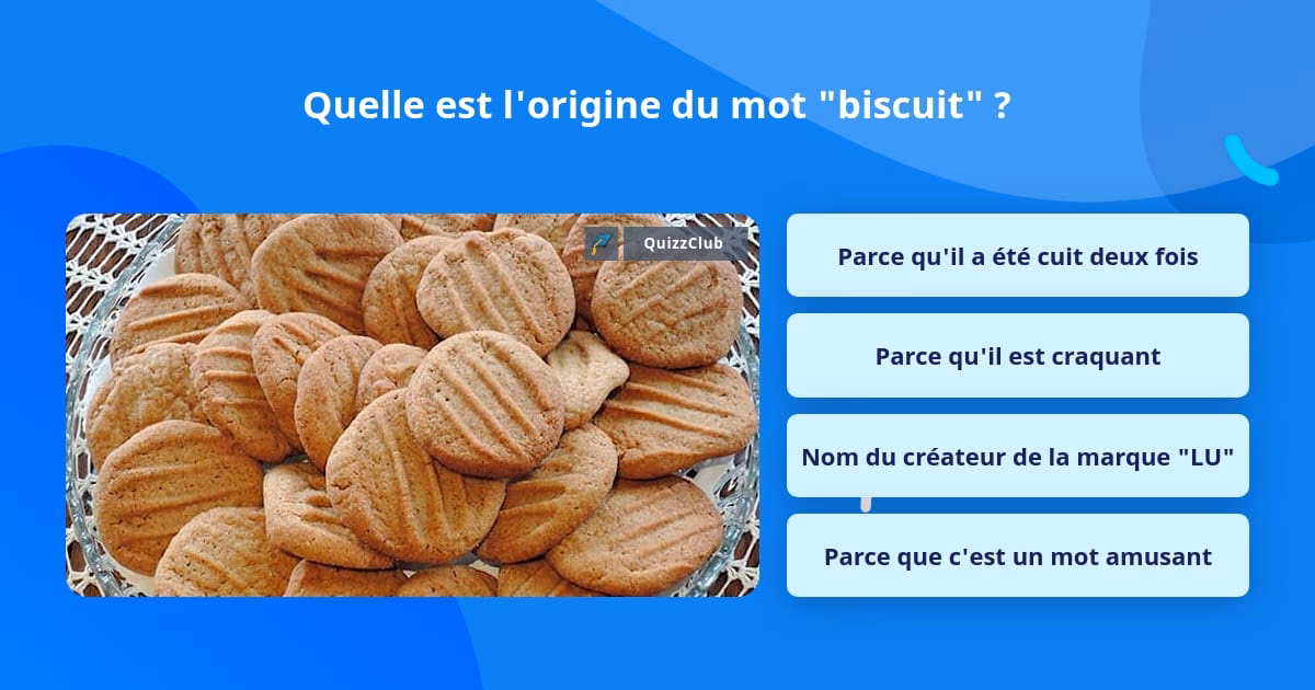 Quelle est l’origine du mot biscuit ?