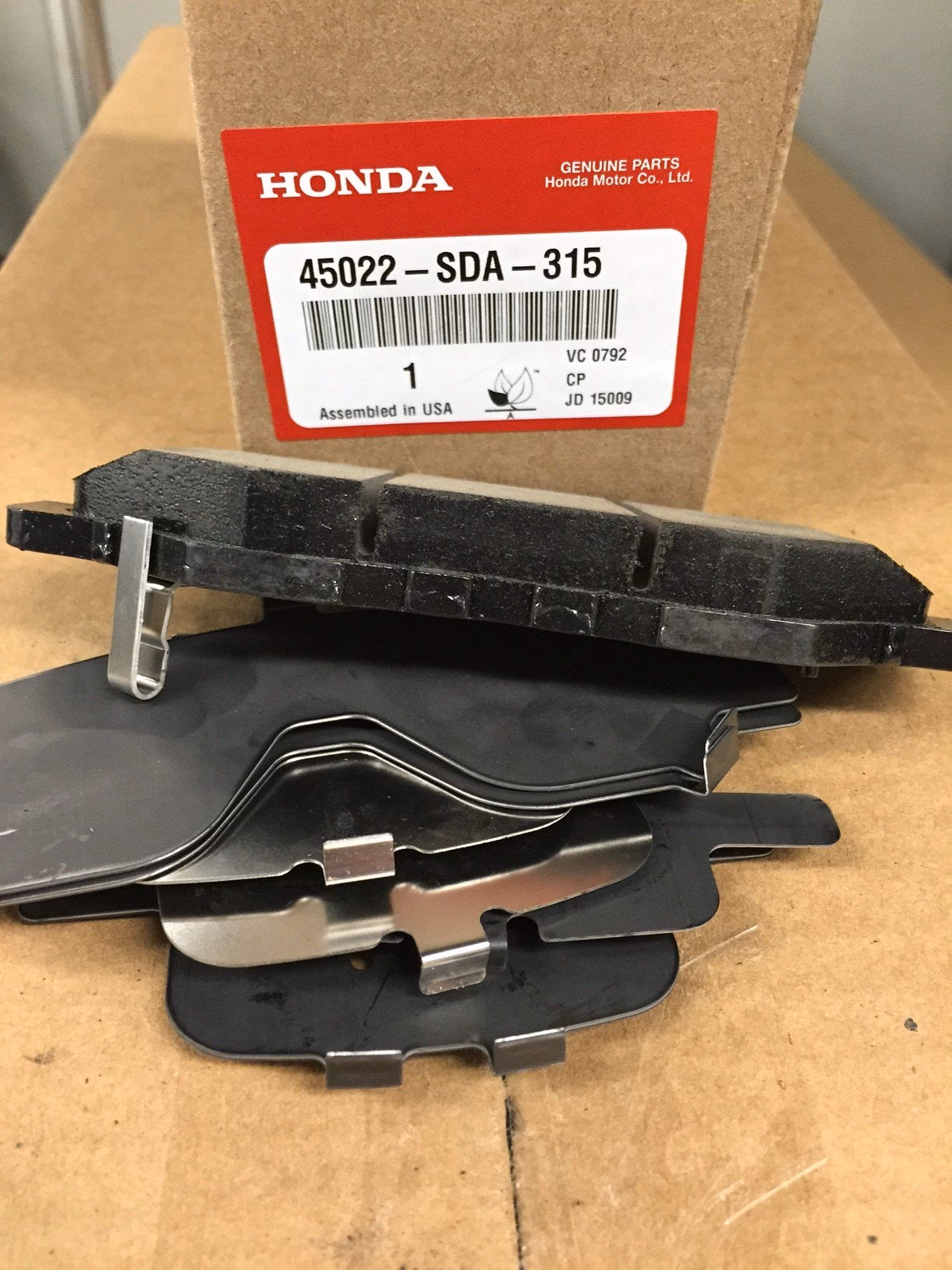 What is Honda brake pad set?