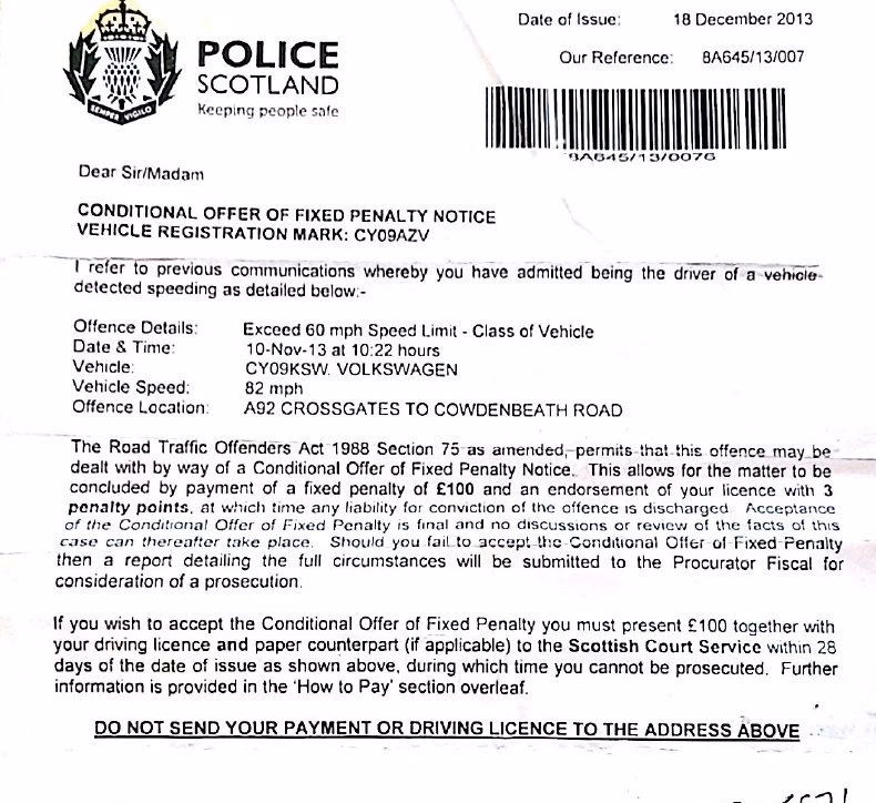 How do I pay a fixed penalty in Scotland?