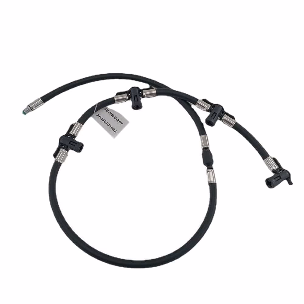 How do I fix a damaged fuel return line?