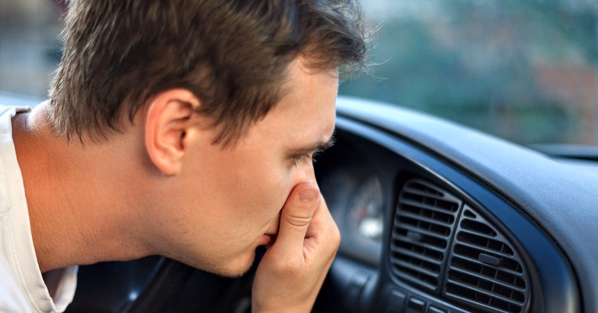 How do I stop the smell of petrol in my car?