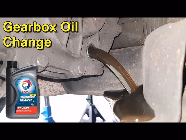 Where is the gearbox oil drain plug?