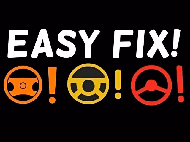 What does a steering wheel warning light mean?