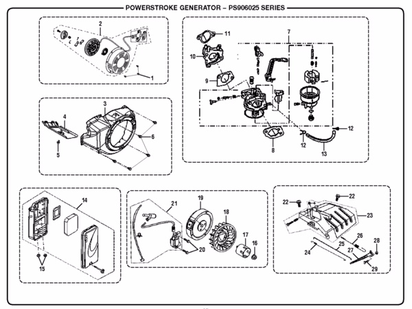How do you use an oil drain plug on a generator?