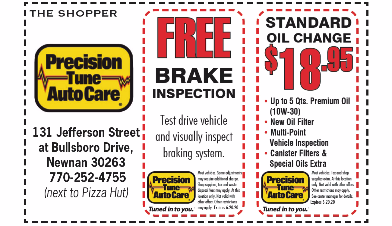 Does Precision Tune auto care have a coupon code?