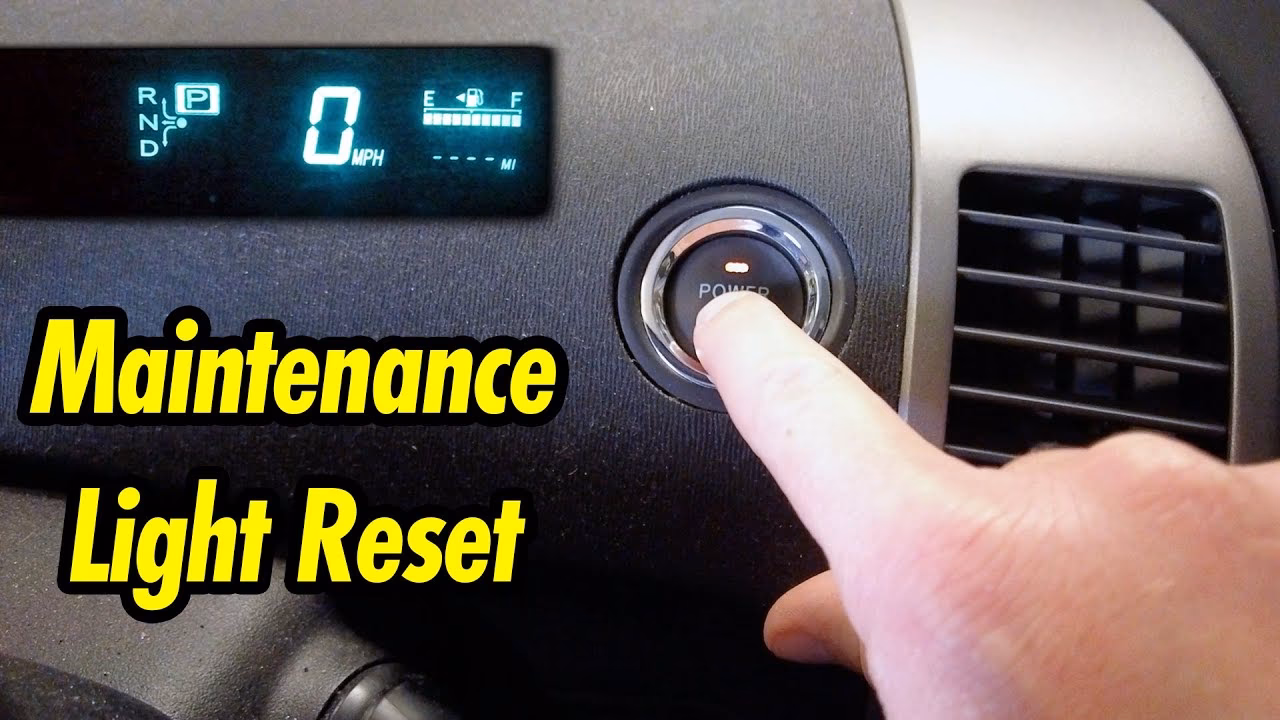How to reset oil maintenance light on 2023 Toyota Prius Prime?