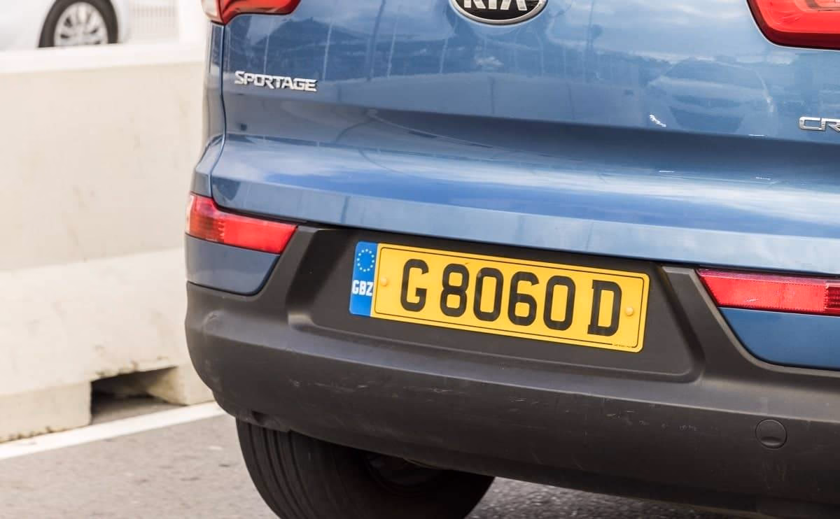 Can you put a private number plate on a finance car?