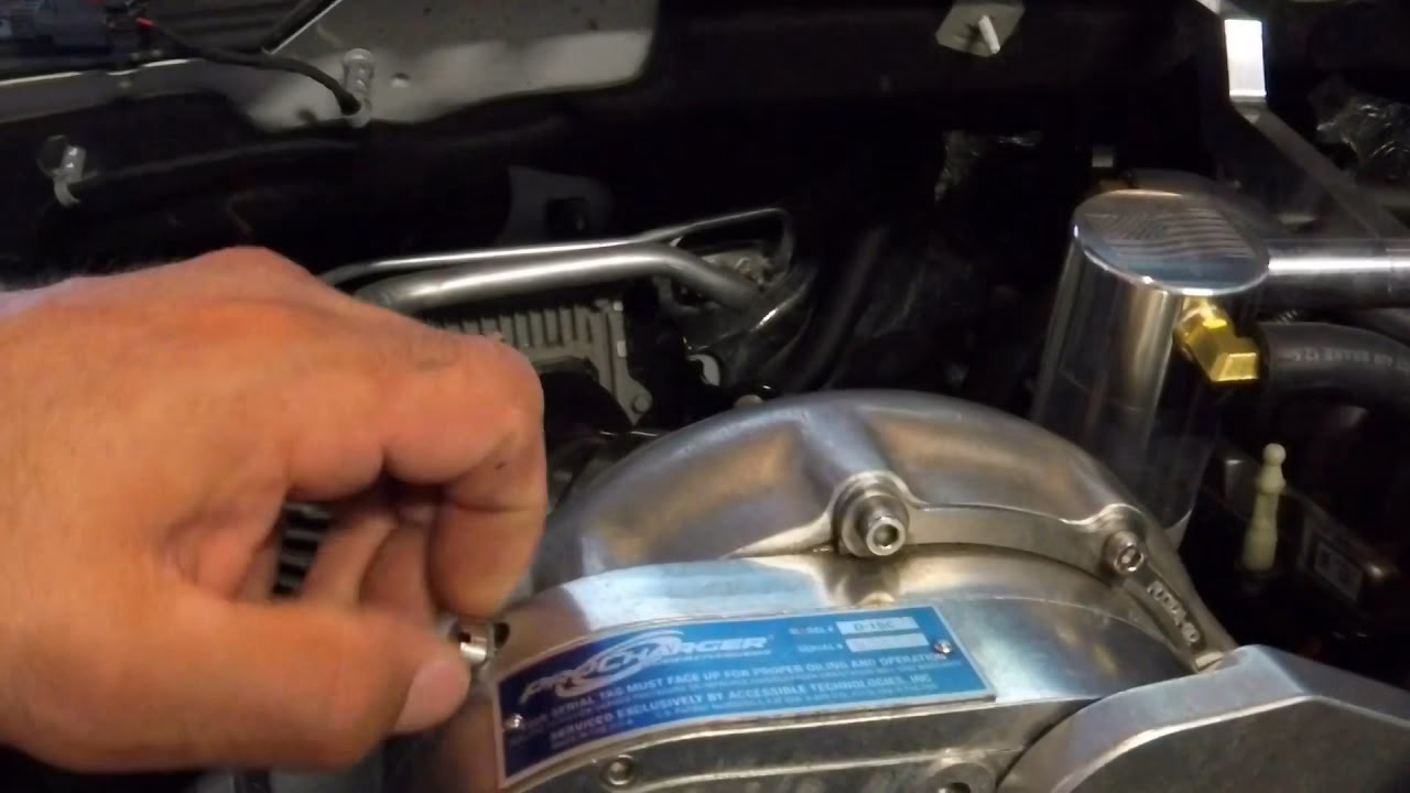 How to refill the ProCharger with oil?