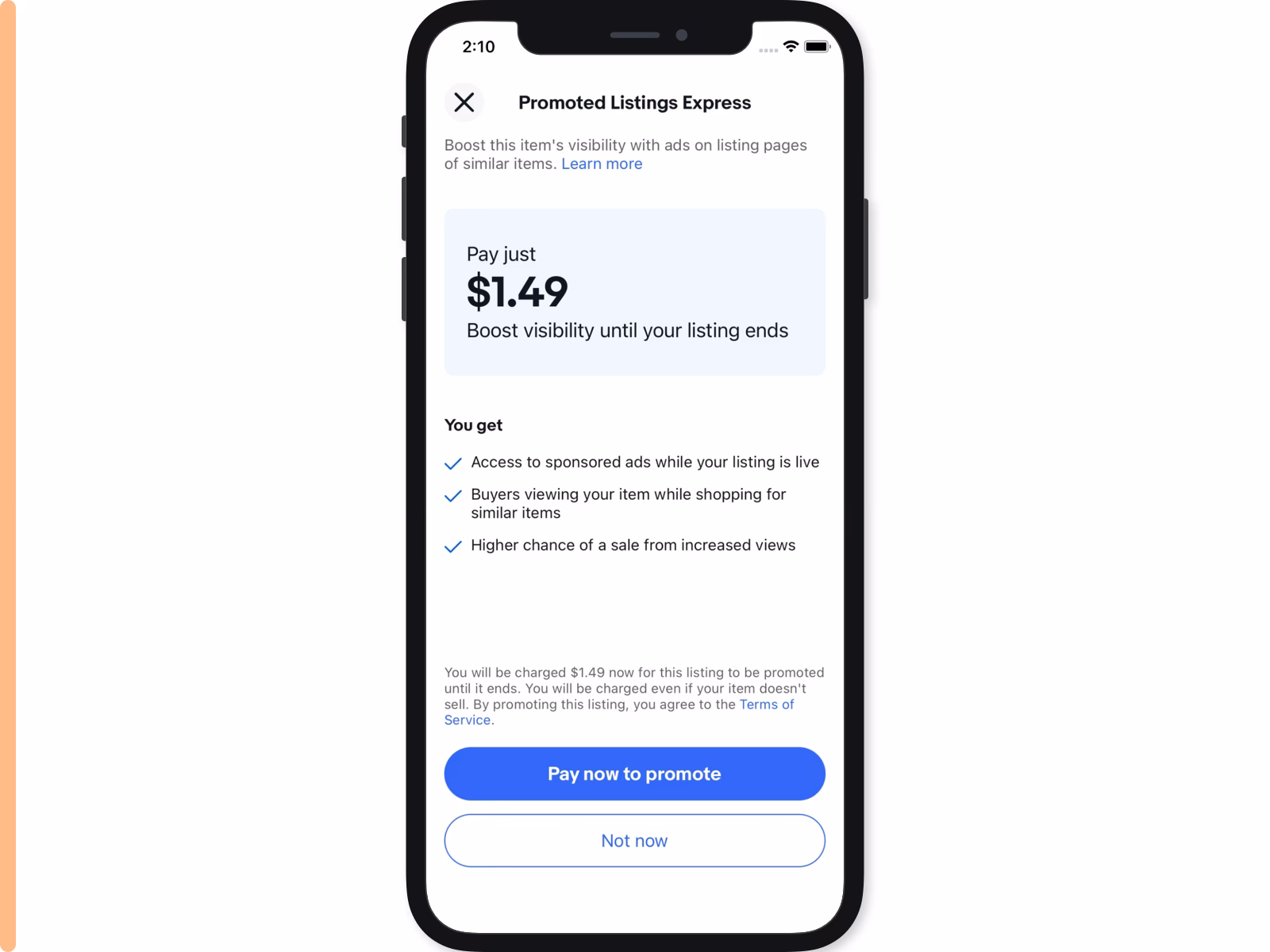 How do I promote a listing on eBay?